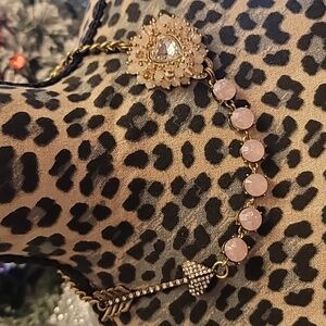 Fantasy Fairy Heart necklace and earings Betsy Johnson